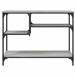 Acheter Maison Chic Table console | Meuble d'entrée | Table d'appoint avec étagères sonoma gris 100x35x75 cm -GKD77991