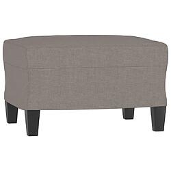 Acheter vidaXL Canapé à 3 places avec repose-pieds Taupe 180 cm Tissu