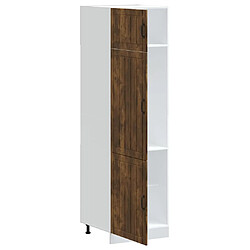 Avis vidaXL Armoire de cuisine Lucca chêne fumé bois d'ingénierie