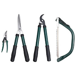 vidaXL Ensemble d'outils d'élagage de jardin 4 pcs