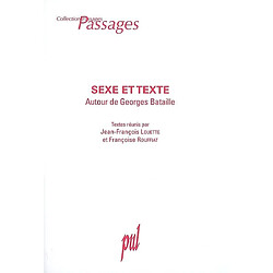 Sexe et texte : autour de Georges Bataille