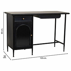 Acheter Bureau Alexandra House Living Noir 50 x 80 x 120 cm