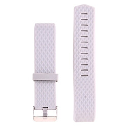 Avis Wewoo Bracelet gris pour Fitbit Charger 2 Montre Diamond Texture TPU Bracelet, Longueur totale: 23cm