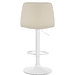 Acheter Non Tabouret de bar Lex simili cuir blanc