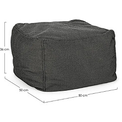 Bizzotto Pouf d'extérieur Pouf Sparrow Anthracite 50X50