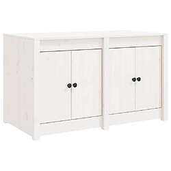 vidaXL Armoire de cuisine d'extérieur blanc bois de pin massif