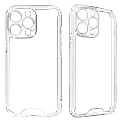 Avizar Coque iPhone 14 Pro Dos Rigide Coins Bumper Fine Légère Transparent pas cher