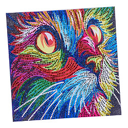 Peinture de diamant spécial en forme d'image animale bricolage Home Decor Coloful Cat 2 pas cher