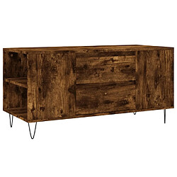 Maison Chic Tabls basse,Table Console pour salon chêne fumé 102x44,5x50 cm bois d'ingénierie -MN59913