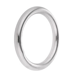 Acier Inoxydable Sans Couture O Anneaux Ronds Cercle Artisanat Bateau De Sangle 10x50mm