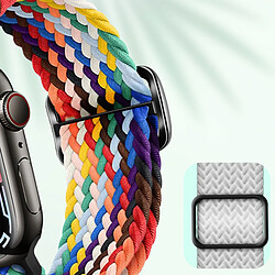 Avis Avizar Bracelet pour Apple Watch 41mm / 40mm / 38 mm Nylon Tressé Respirant arc-en-ciel