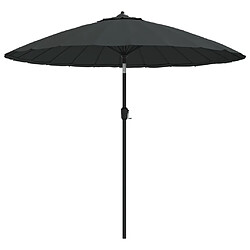 Maison Chic Parasol Jardin | Parasol d'extérieur avec mat en aluminium 270 cm Anthracite - GKD75449