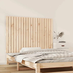 Avis Maison Chic Tête de lit scandinave pour lit adulte,Meuble de chambre murale 127,5x3x90 cm Bois massif de pin -MN98233