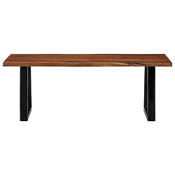 ComfortXL Table Basse Marron Miel 110x55x40 Cm Bois Massif D'acacia