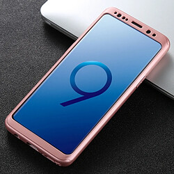 Avis Wewoo Coque or rose pour Samsung Galaxy S9 + givré PC dur entièrement enveloppé housse de protection