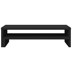 Avis vidaXL Support de moniteur noir 54x22x15 cm bois d'ingénierie