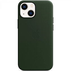 Apple Coque Leather MagSafe pour iPhone 13 Mini - Sequoia Green