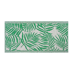 Acheter Beliani Tapis extérieur vert au motif feuilles de palmier 60 x 105 cm KOTA