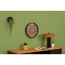 Atmosphera, Createur D'Interieur Horloge en bois - Diam 38 cm - Marron foncé