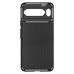 Avizar Coque pour Google Pixel 8 Pro Silicone Fibre de Carbone série Classic Carb Noir