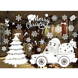 Wewoo Sticker 3 PCS De Noël Décoration Flocons De Neige Fenêtre Autocollants Stickers Muraux Amovible, Style Aléatoire Livraison, Taille: 55 * 38 cm pas cher