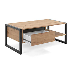 Avis Concept Usine Table basse industrielle avec tiroir KOTOR