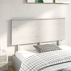 Avis vidaXL Tête de lit Blanc 144x6x82,5 cm Bois massif de pin