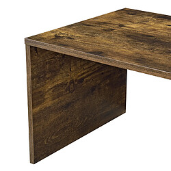 Helloshop26 Table basse pour salon meuble stylé avec compartiment de stockage 90 cm brun noir 03_0006167