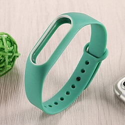 Wewoo Bracelet vert et blanc pour Xiaomi Mi Bande 2 en silicone coloré, montre bracelet, hôte non inclus +