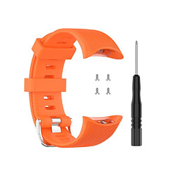 Acheter Bracelet en silicone orange pour votre Garmin Forerunner 45/45S