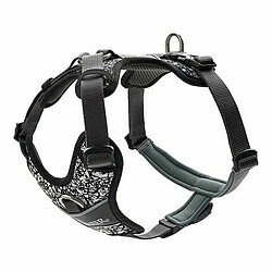 Harnais pour Chien Hunter Divo Réfléchissant Taille L Noir/Gris (72-100 cm)