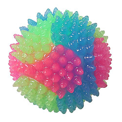 Avis Jouet pour chien boule en caoutchouc coloré avec lumière flash Jouets à mâcher pour nettoyer les dents