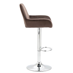 Avis Non Tabouret de bar Braga velours chrome