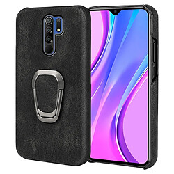 Coque en TPU + PU antichoc avec béquille noir pour votre Xiaomi Redmi 9/Redmi 9 Prime/Poco M2