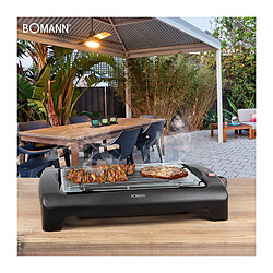 Barbecue Grill électrique de table 2000W Bomann BQ 1240 N CB Noir pas cher