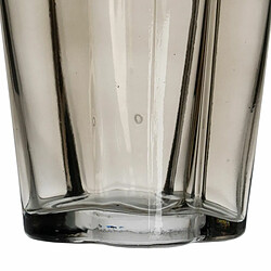 BigBuy Home Vase Gris Verre 15,5 x 15 x 25 cm pas cher