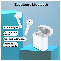 Acheter Chrono Bluetooth Ecouteurs 5.1 Stéréo, Appariement Automatique, Contrôle Tactile, Stéréo Hi-FI Casque Ecouteur Bluetooth avec Câble de Charge USB de Type C(noir)