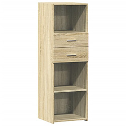 vidaXL Buffet haut chêne sonoma 40x42,5x124 cm bois d'ingénierie