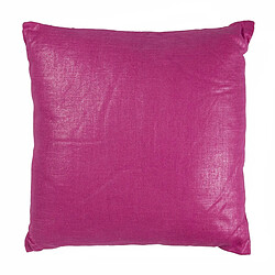 Thedecofactory COMETE OLD - Coussin en coton, lin et lurex aux reflets irisés fuschia 40x40