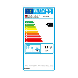 La Nordica Extraflame Poêle à bois fonte 11.9kw anthracite - 7119101 - NORDICA EXTRAFLAME