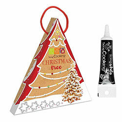 Scrapcooking Coffret mon Sapin de Noël en biscuit + Stylo de glaçage noir