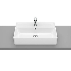 Roca A3270MN000 - Lavabo The GAP SQUARE sur plan de travail avec trou pour robinetterie 60 x 42