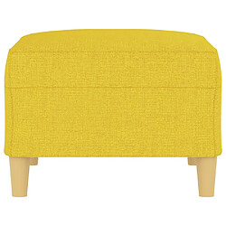 Avis vidaXL Repose-pied Jaune clair 70x55x41 cm Tissu