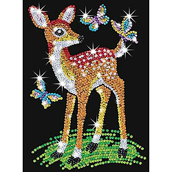 Avis Sequin Art Red, Fawn, Sparkling Arts and crafts Picture Kit, Artisanat crAatif