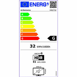 Écran LG 34BQ77QC-B WQHD