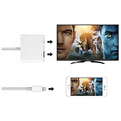 GUPBOO Adaptateur AV HDMI LIGHTNING iPhone iPad,JL525