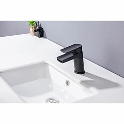 Mitigeur pour vasque et lavabo - Mécanique - Noir mat - OCEANIC pas cher