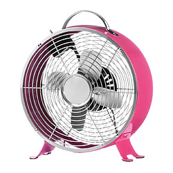 Avis Portable Retro Desk Fan with 2 Speeds, Hot Pink