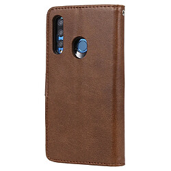 Avis Wewoo Housse Coque Pour Huawei Honor 10i Étui de protection à rabat horizontal de couleur unie avec support et fentes cartes et portefeuille et cadre photo et lanière marron