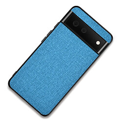 Coque en TPU + PU anti-empreintes digitales, bleu clair pour votre Google Pixel 6 Pro